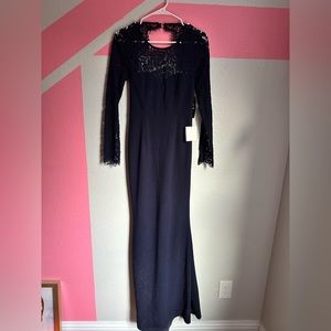 Lulus long dark blue gown